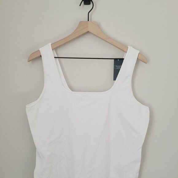 New Abercrombie & Fitch Seamless Rib Fabric Tank Bodysuit Size XXL NWT - Picture 3 of 10